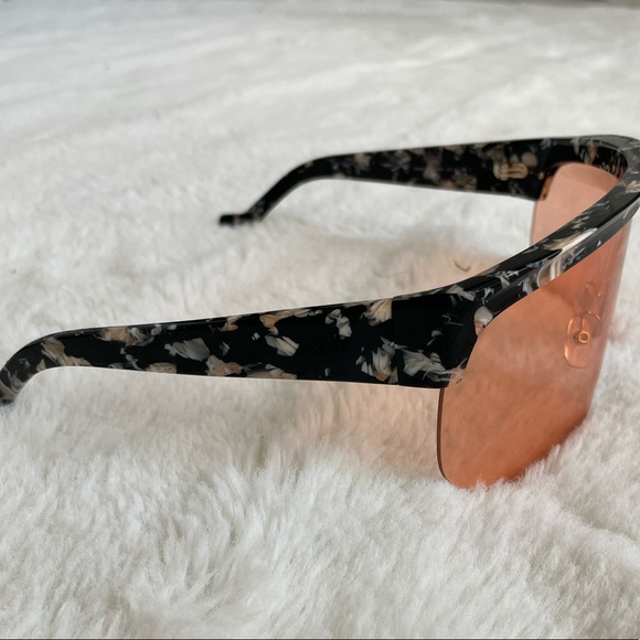 Loewe ‘Show’ Rose Pink Shield Tortoise Sunglasses main image 5